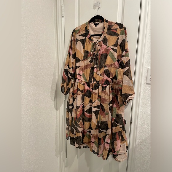 Torrid Mini Clip Dot Front Keyhole Dress - Picture 2 of 2